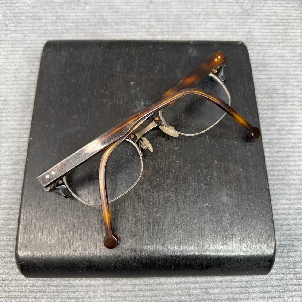l.a.Eyeworks Thunder 159442 Tortoise Gold Eyeglasses‎ Frames Japan Handcrafted
